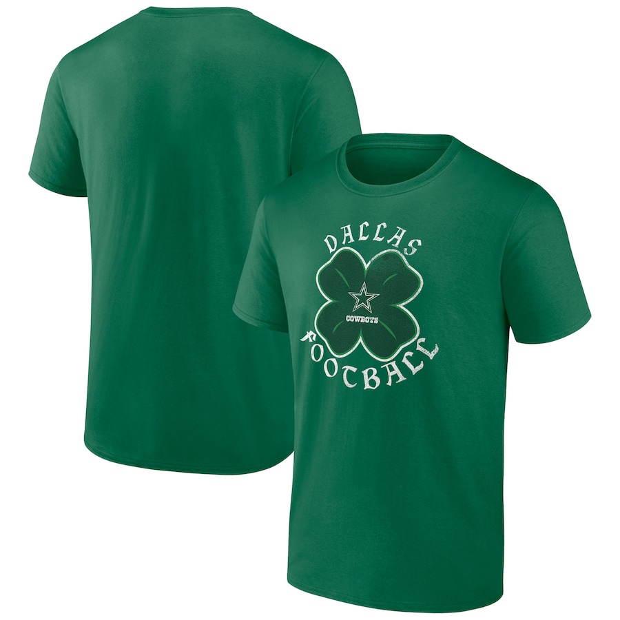 Dallas Cowboys Kelly Green St. Patrick's Day Celtic T-Shirt - Man Dallas Cowboys Kelly Green St. Patrick's Day Celtic T-Shirt - Man