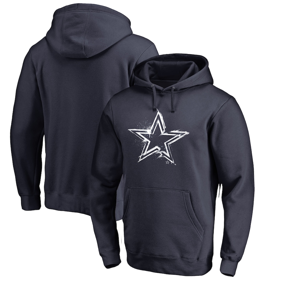 Dallas Cowboys Navy Splatter Logo Pullover Hoodie - Man