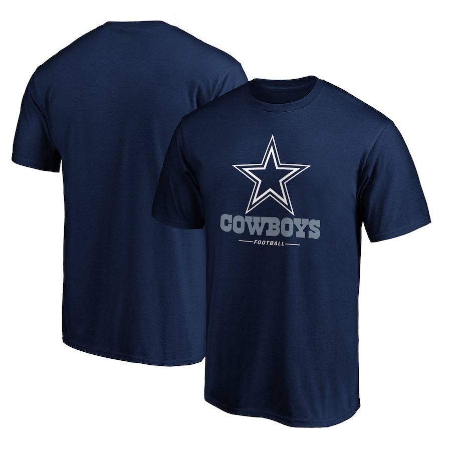 Dallas Cowboys Navy Team Lockup T-Shirt - Man Dallas Cowboys Navy Team Lockup T-Shirt - Man