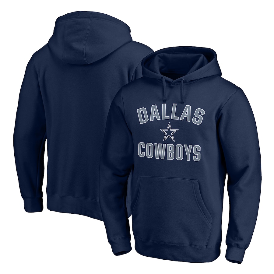 Dallas Cowboys Navy Victory Arch Team Fitted Pullover Hoodie - Man