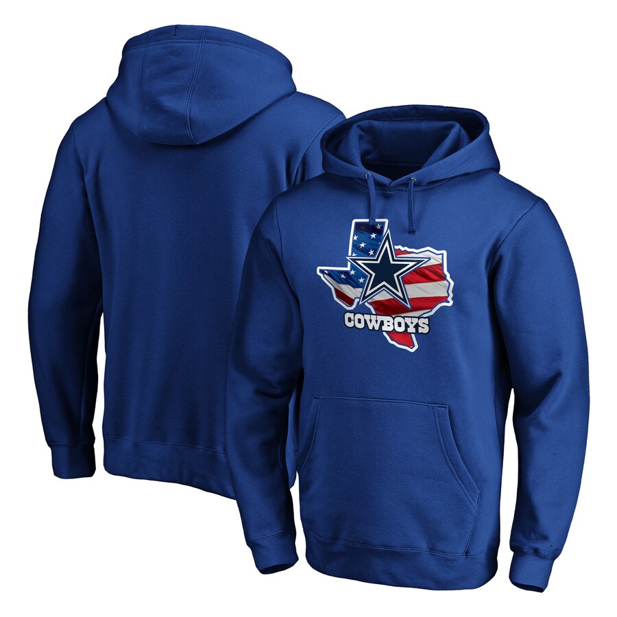 Dallas Cowboys Royal Banner State Pullover Hoodie - Man