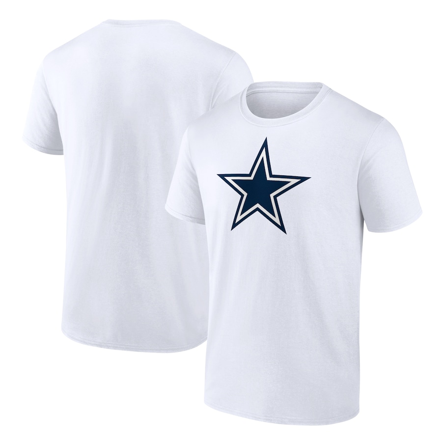 Dallas Cowboys White Primary Logo T-Shirt - Man Dallas Cowboys White Primary Logo T-Shirt - Man