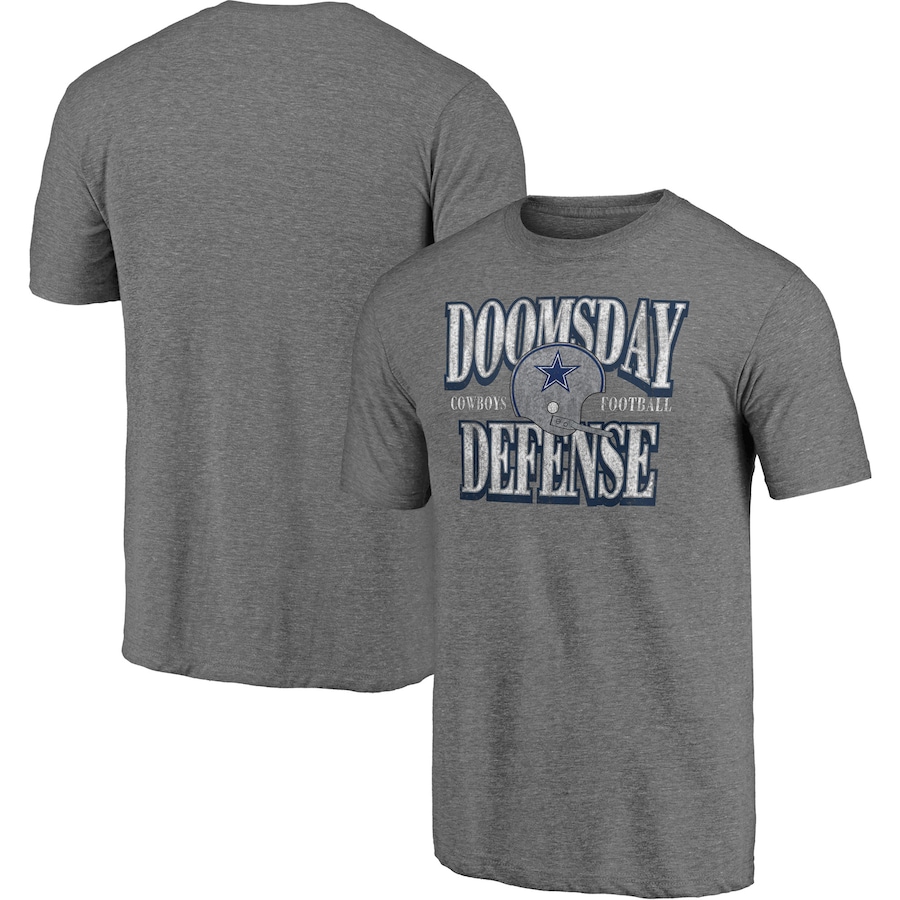 Dallas Cowboys Majestic Heathered Gray Hometown Collection Doomsday Defense T-Shirt - Man