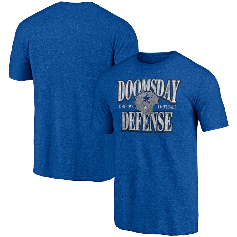 Dallas Cowboys Majestic Heathered Royal Hometown Collection Doomsday Defense T-Shirt - Man Dallas Cowboys Majestic Heathered Royal Hometown Collection Doomsday Defense T-Shirt - Man