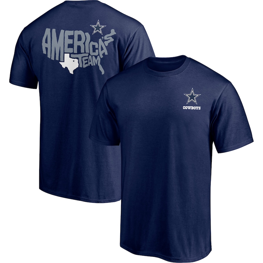 Dallas Cowboys Majestic Navy Hometown Collection America T-Shirt - Man Dallas Cowboys Majestic Navy Hometown Collection America T-Shirt - Man