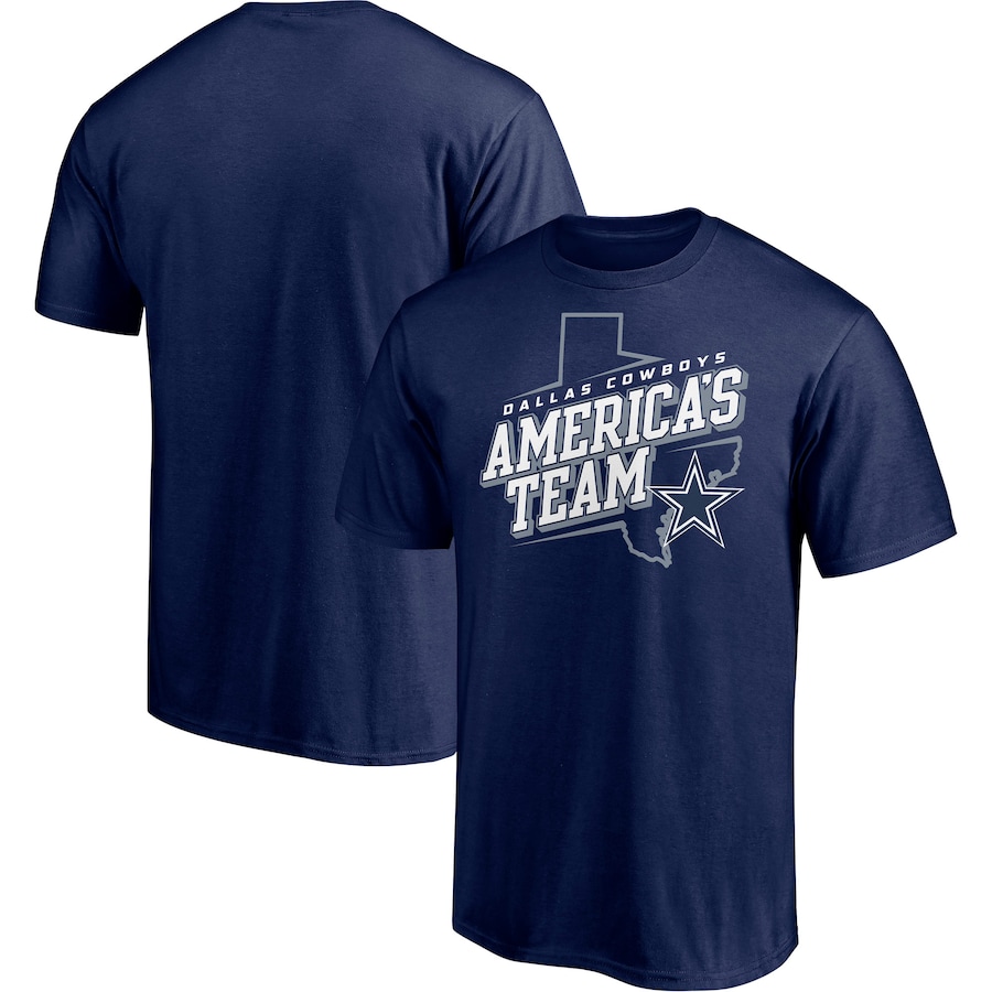 Dallas Cowboys Majestic Navy Hometown Collection State Shape T-Shirt - Man Dallas Cowboys Majestic Navy Hometown Collection State Shape T-Shirt - Man