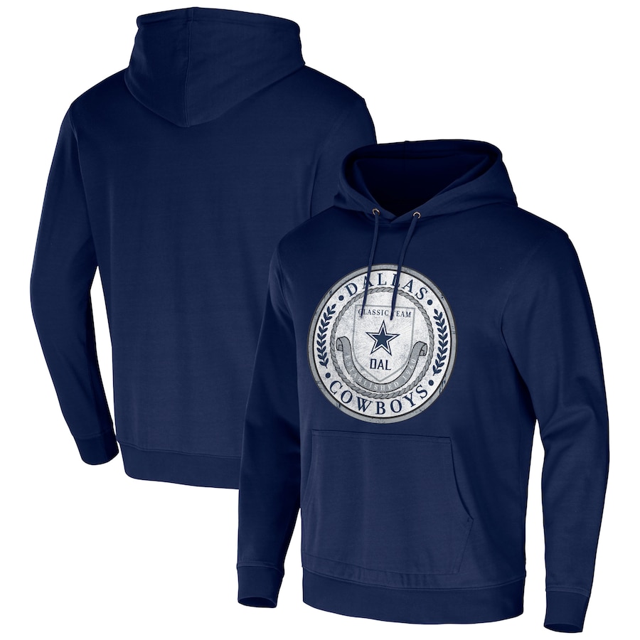 Dallas Cowboys NFL x Darius Rucker Collection by USASportsStoreNavy Washed Pullover Hoodie - Man