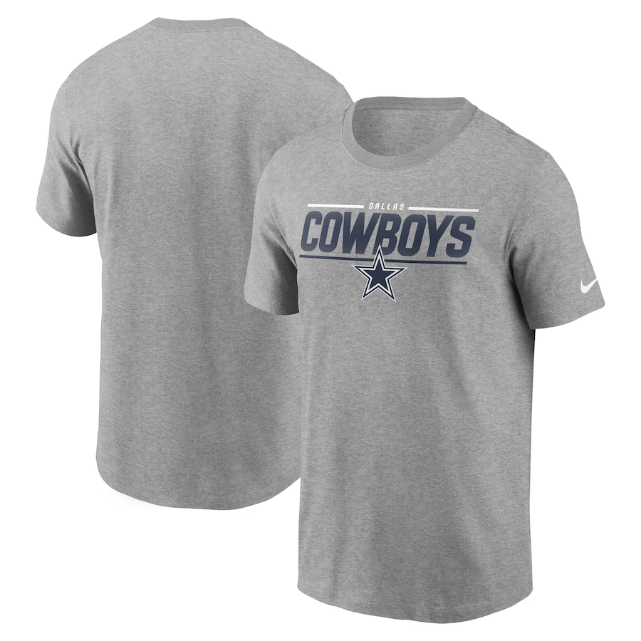 Dallas Cowboys Football Heathered Gray Muscle T-Shirt - Man
