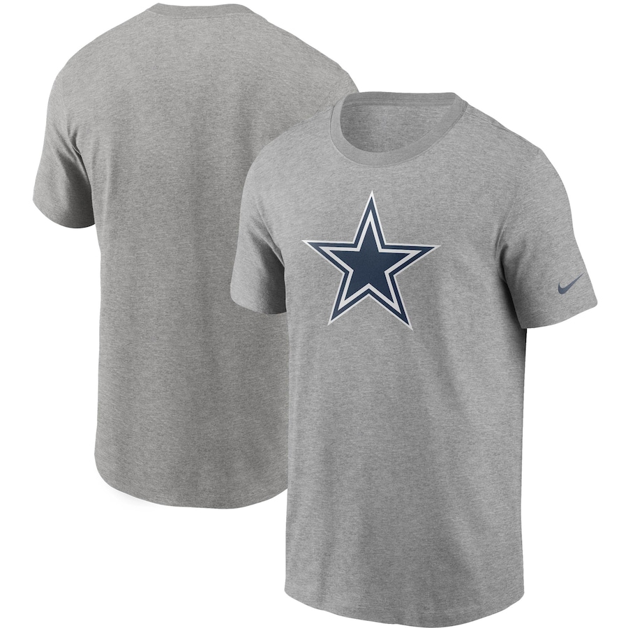 Dallas Cowboys Football Heathered Gray Primary Logo T-Shirt - Man Dallas Cowboys Football Heathered Gray Primary Logo T-Shirt - Man