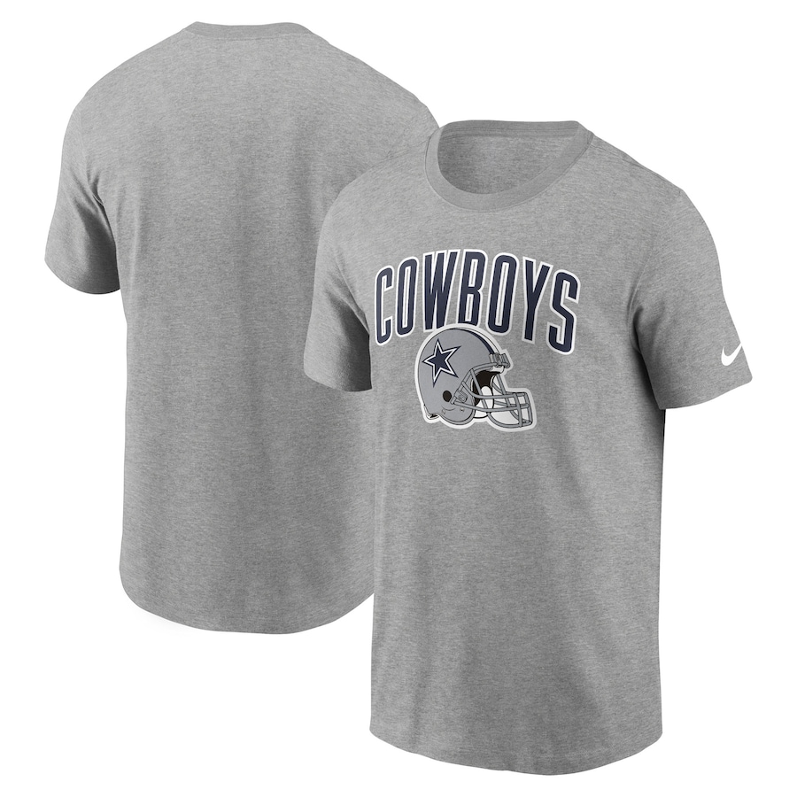 Dallas Cowboys Football Heathered Gray Team Athletic T-Shirt - Man