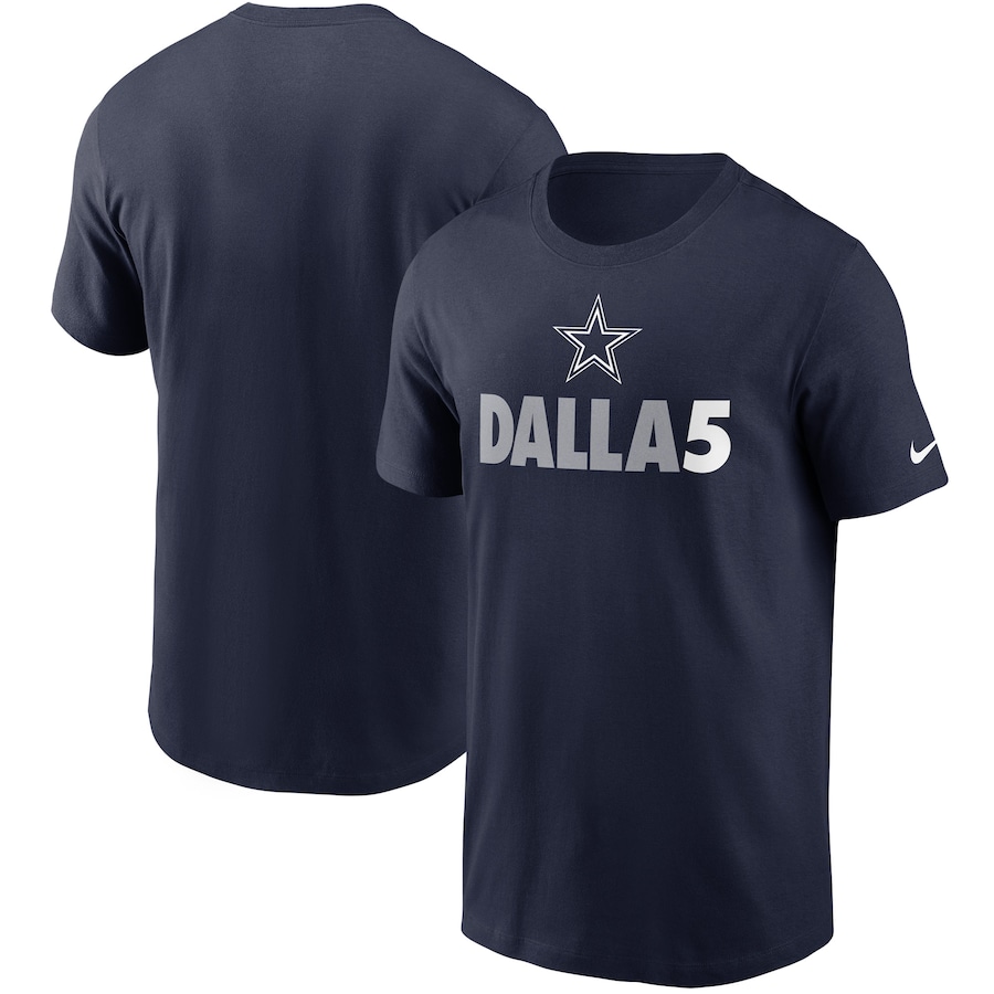 Dallas Cowboys Football Navy Dalla5 Essential T-Shirt - Man Dallas Cowboys Football Navy Dalla5 Essential T-Shirt - Man