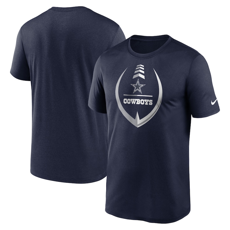 Dallas Cowboys Football Navy Icon Legend Performance T-Shirt - Man