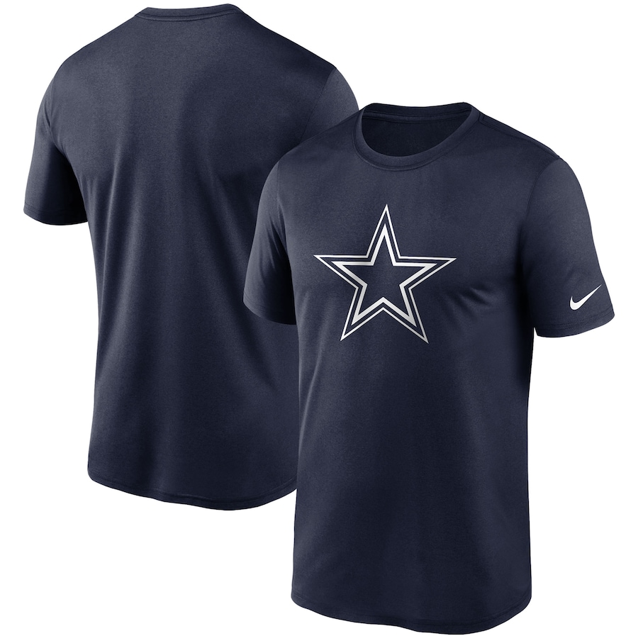 Dallas Cowboys Football Navy Logo Essential Legend Performance T-Shirt - Man Dallas Cowboys Football Navy Logo Essential Legend Performance T-Shirt - Man