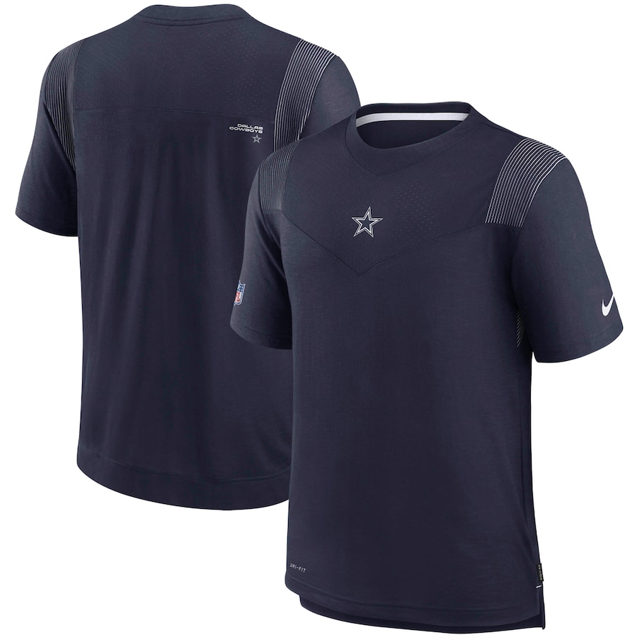 Dallas Cowboys Football Navy Sideline Player UV Performance T-Shirt - Man Dallas Cowboys Football Navy Sideline Player UV Performance T-Shirt - Man
