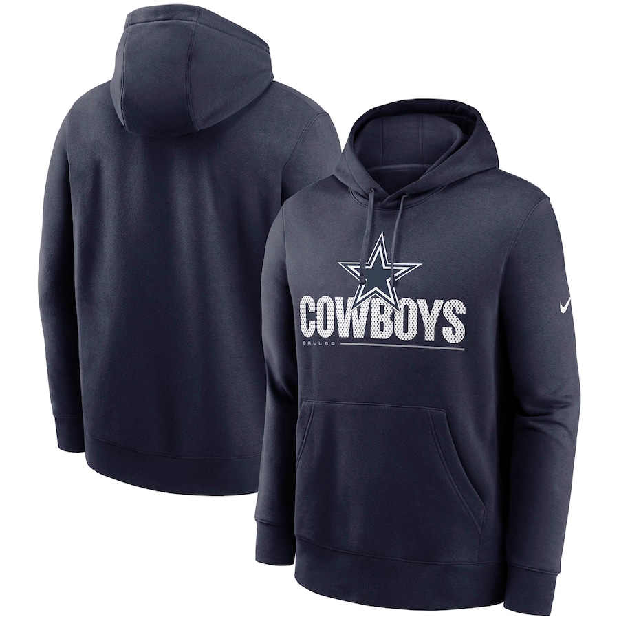 Dallas Cowboys Football Navy Team Impact Club Pullover Hoodie - Man