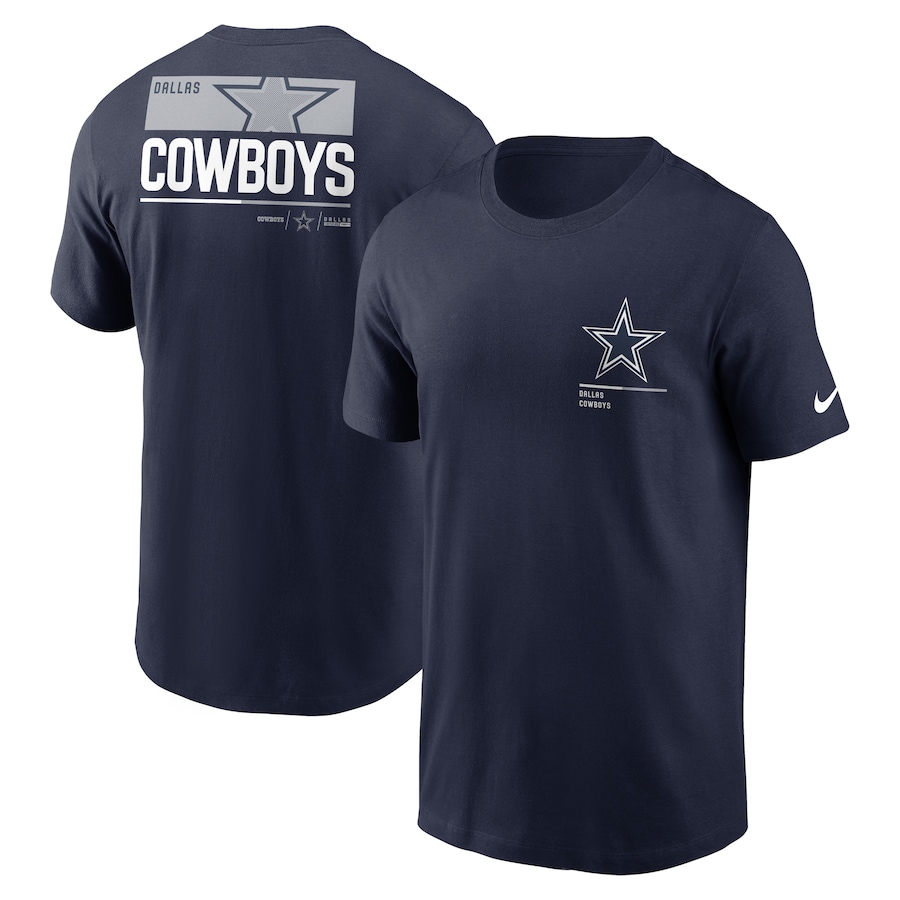 Dallas Cowboys Football Navy Team Incline T-Shirt - Man Dallas Cowboys Football Navy Team Incline T-Shirt - Man