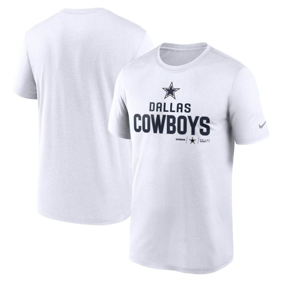 Dallas Cowboys Football White Legend Community Performance T-Shirt - Man Dallas Cowboys Football White Legend Community Performance T-Shirt - Man