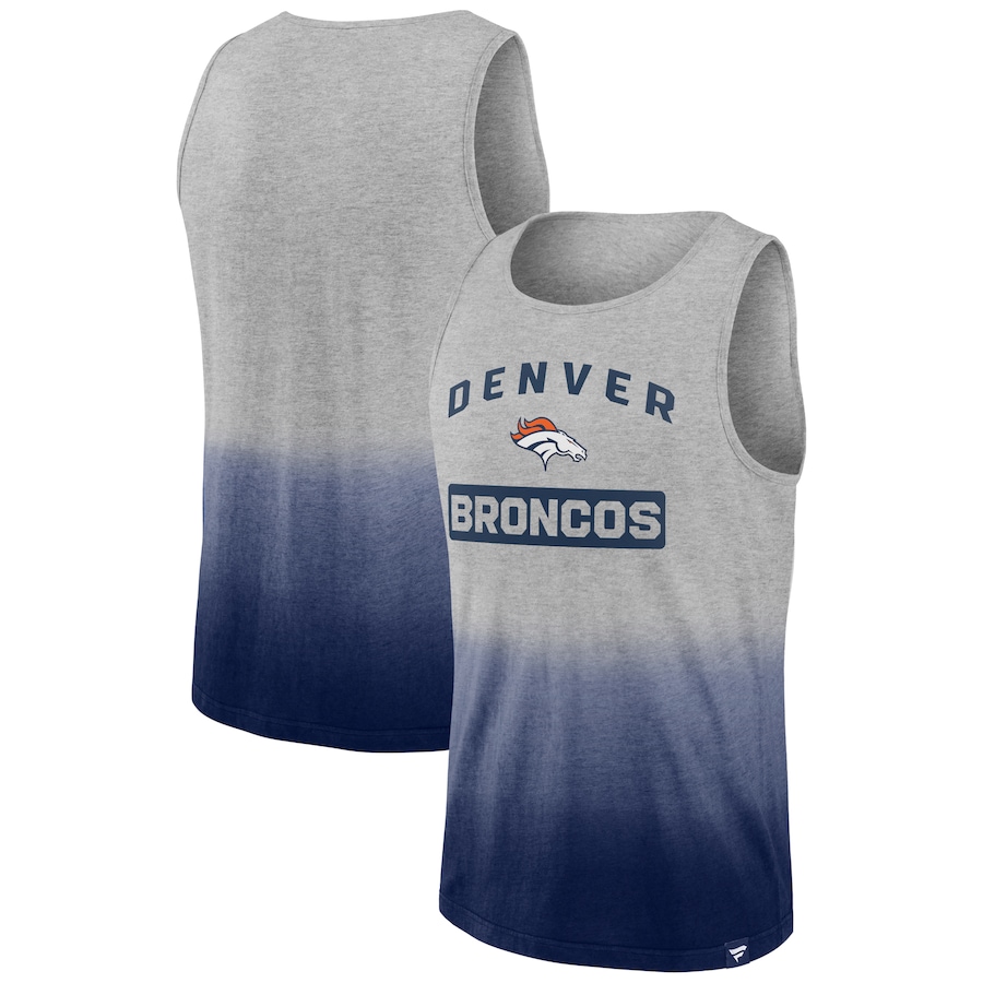 Denver Broncos Heathered Gray/Navy Our Year Tank Top - Man