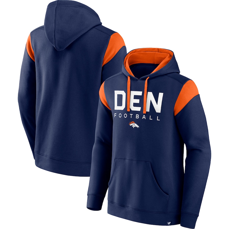 Denver Broncos Navy Call The Shot Pullover Hoodie - Man