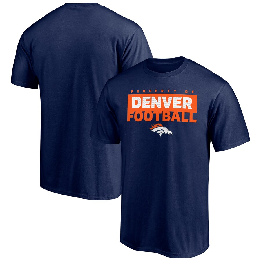 Denver Broncos Navy Gain Ground T-Shirt - Man