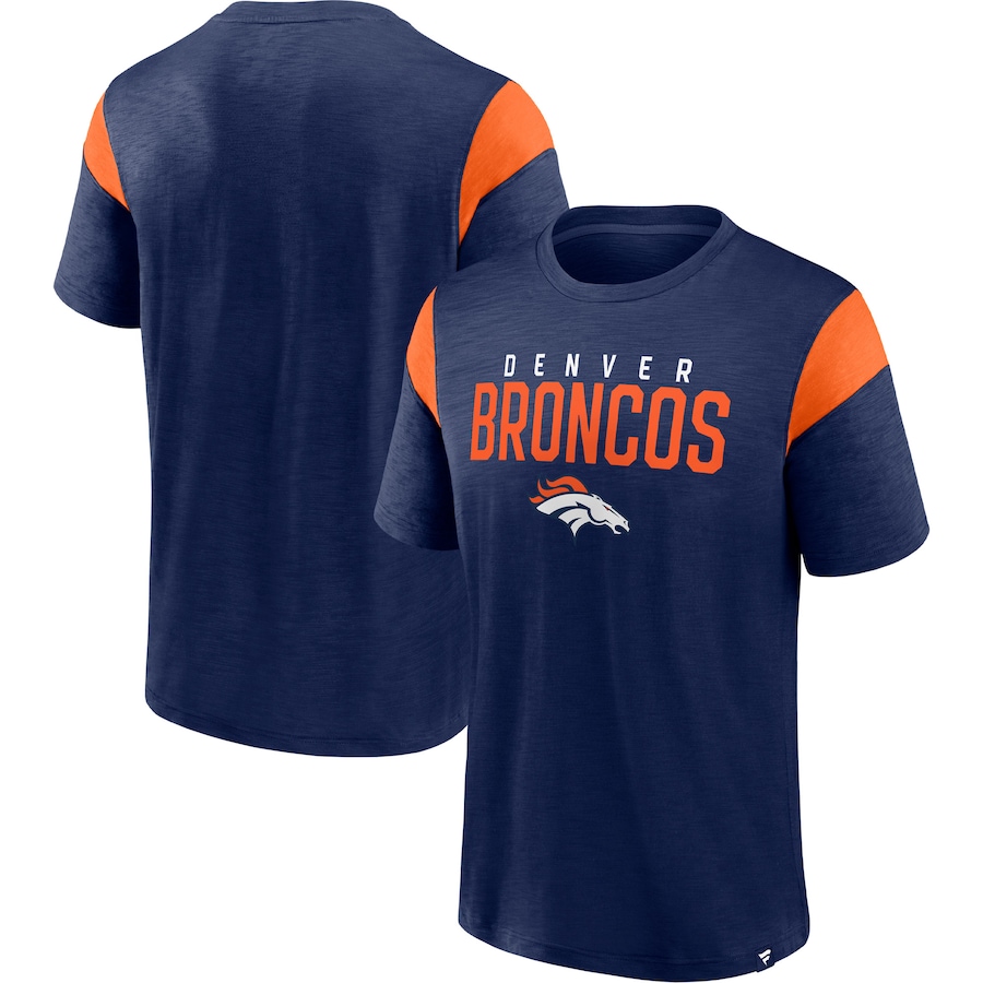 Denver Broncos Navy Home Stretch Team T-Shirt - Man Denver Broncos Navy Home Stretch Team T-Shirt - Man