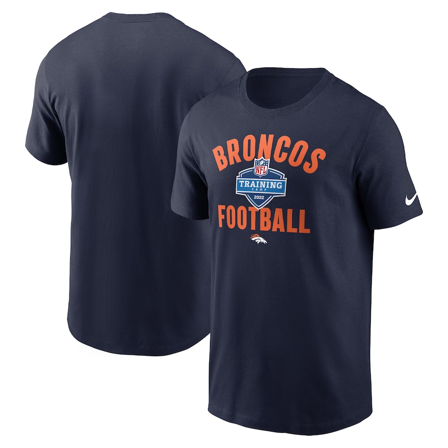 Denver Broncos Football Navy 2022 Training Camp Athletic T-Shirt - Man