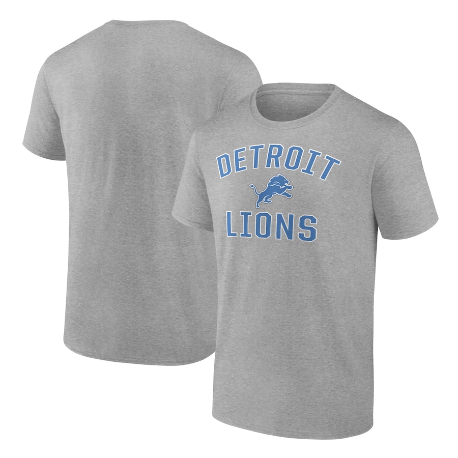 Detroit Lions Heather Gray Victory Arch T-Shirt - Man