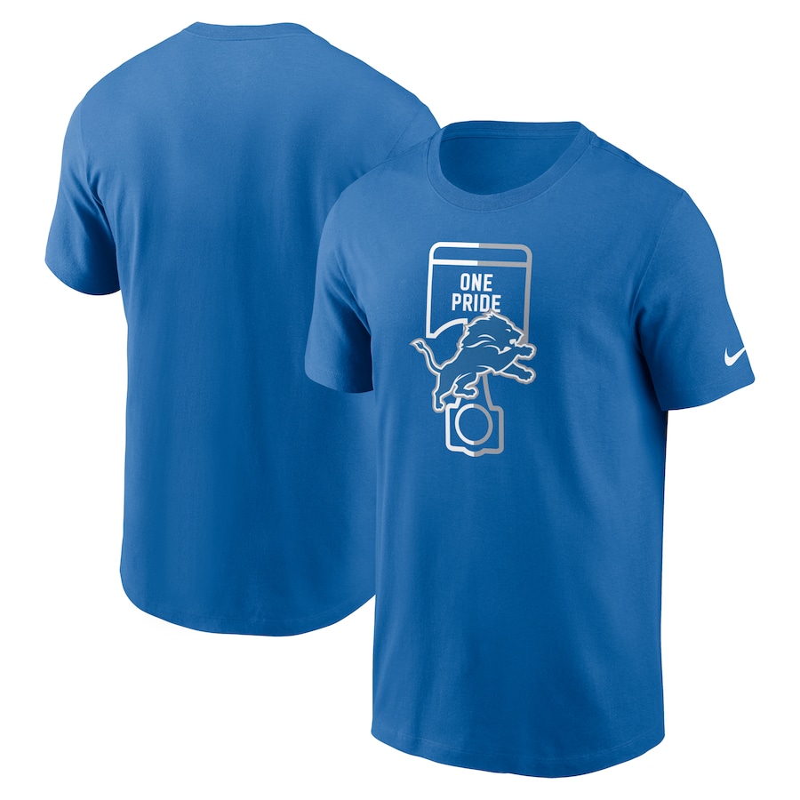 Detroit Lions Football Blue Essential Local Phrase T-Shirt - Man