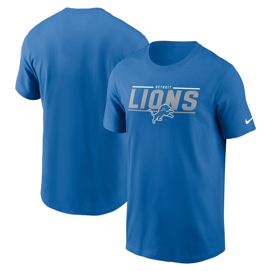 Detroit Lions Football Blue Muscle T-Shirt - Man