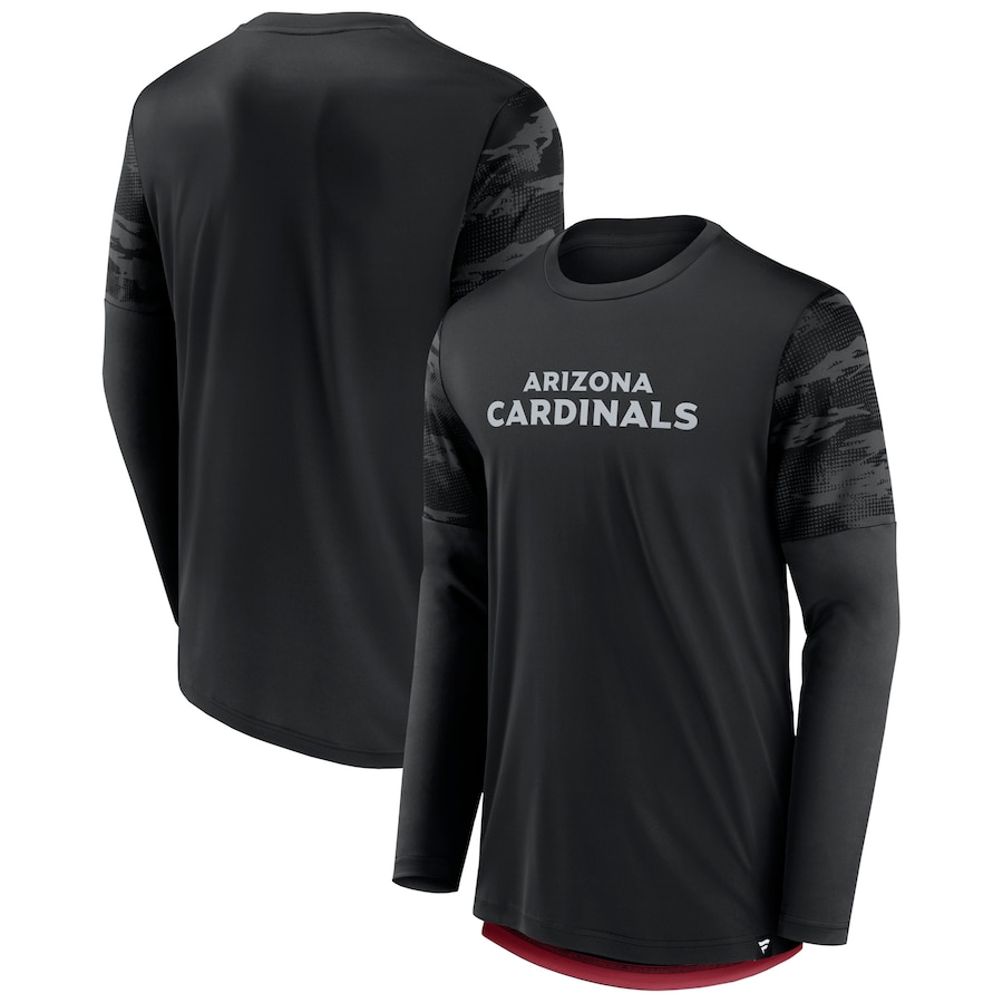 Arizona Cardinals Black/Cardinal Square Off Long Sleeve T-Shirt - Man