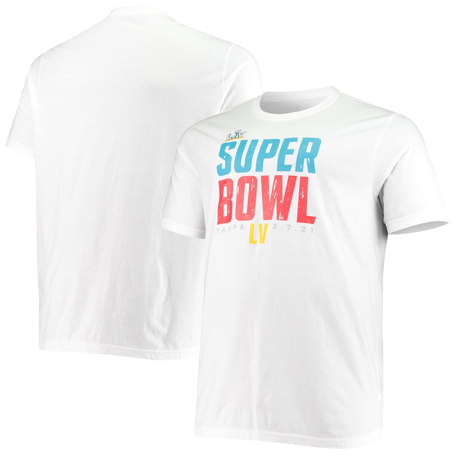 White Super Bowl LV Tampa Bay Logo T-Shirt - Man