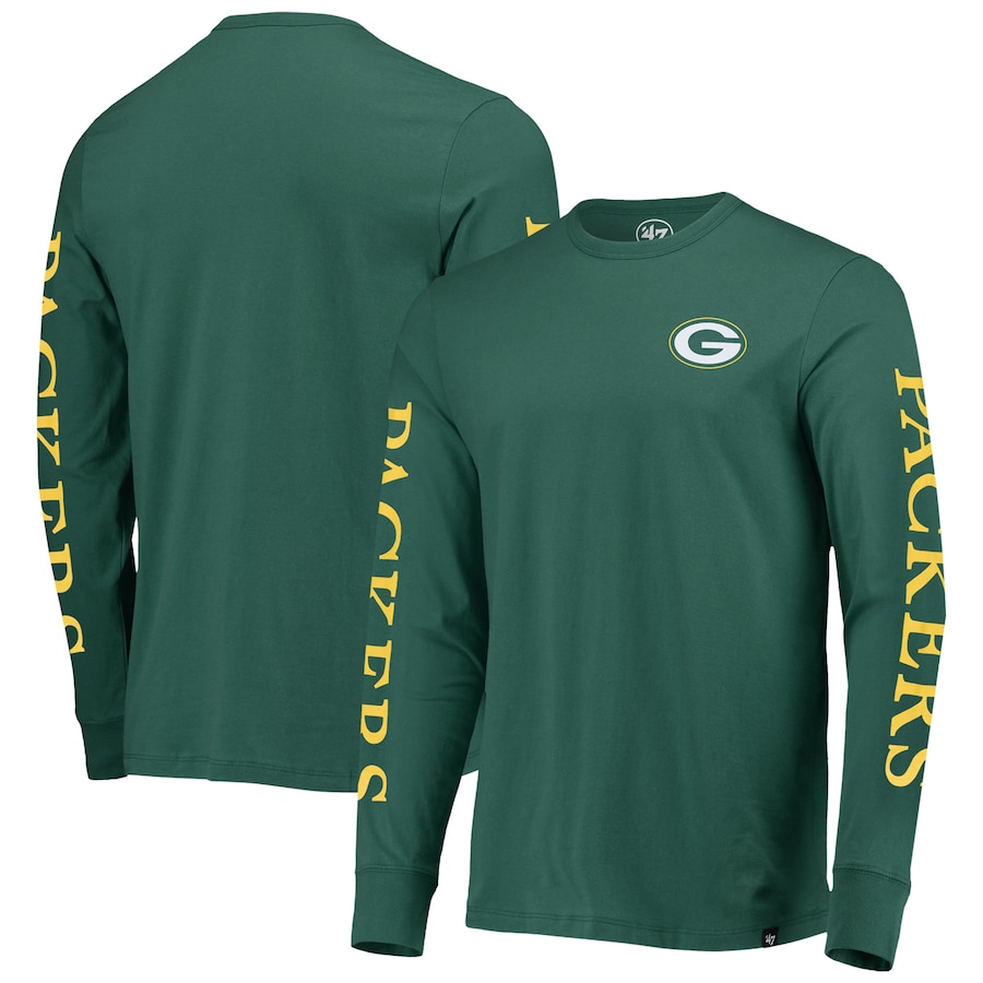Green Bay Packers '47 Green Franklin Long Sleeve T-Shirt - Man Green Bay Packers '47 Green Franklin Long Sleeve T-Shirt - Man