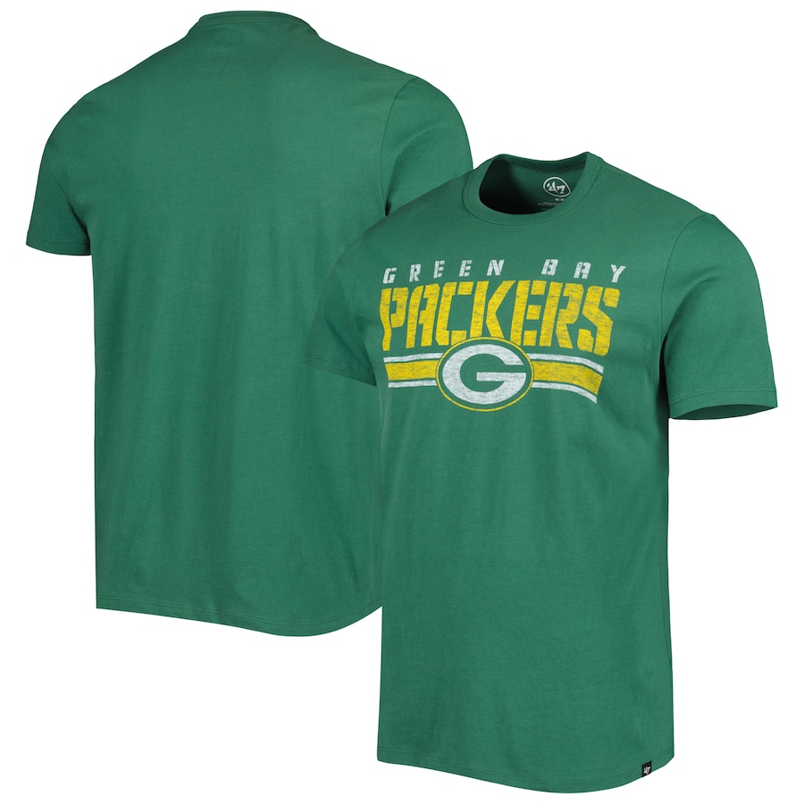 Green Bay Packers '47 Green Team Stripe T-Shirt - Man