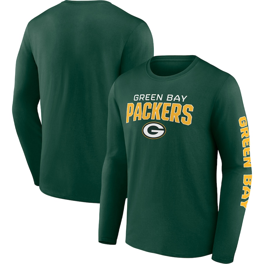 Green Bay Packers Green Go the Distance Long Sleeve T-Shirt - Man