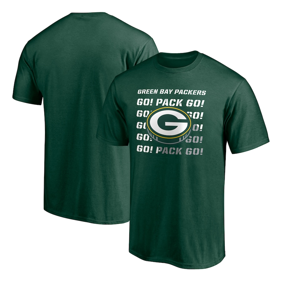Green Bay Packers Green Hometown 1st Down T-Shirt - Man Green Bay Packers Green Hometown 1st Down T-Shirt - Man