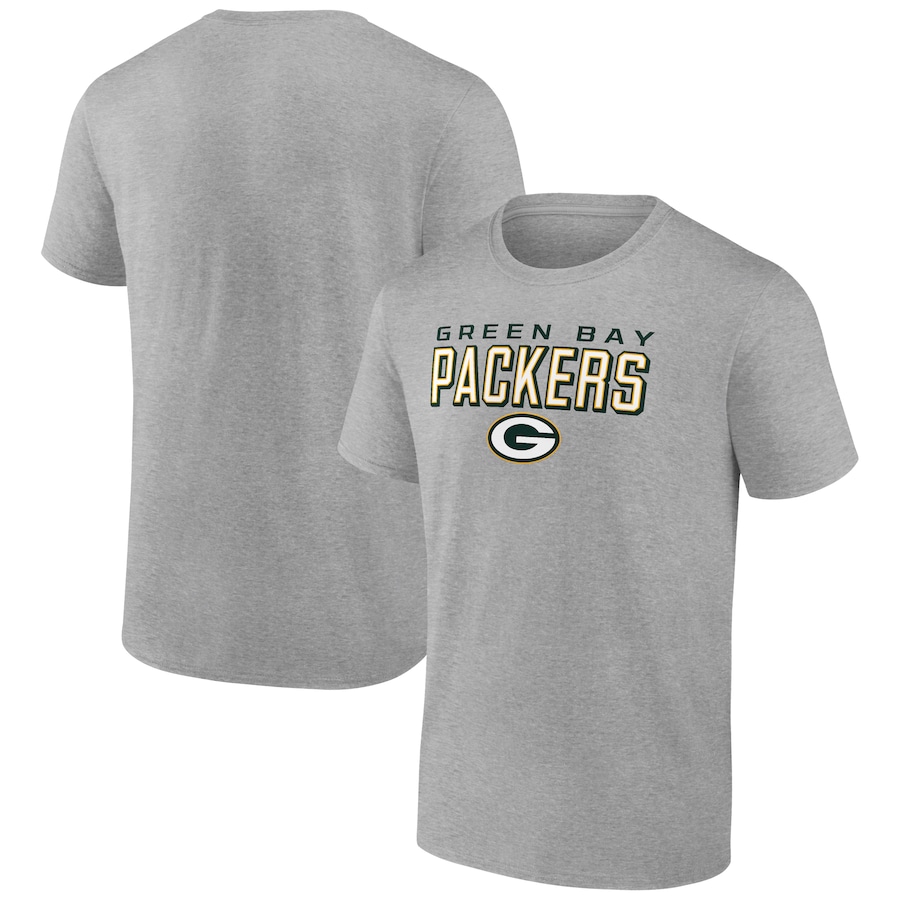 Green Bay Packers Heather Gray Swagger T-Shirt - Man Green Bay Packers Heather Gray Swagger T-Shirt - Man