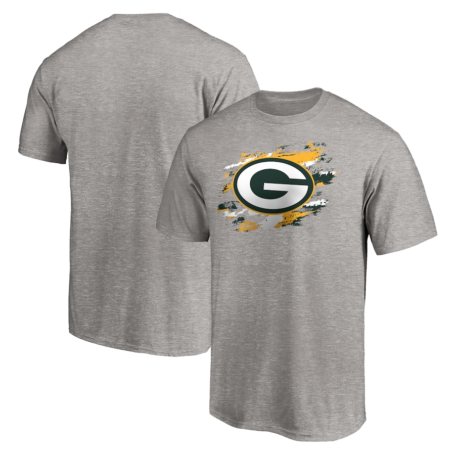 Green Bay Packers Heather Gray True Color T-Shirt - Man Green Bay Packers Heather Gray True Color T-Shirt - Man