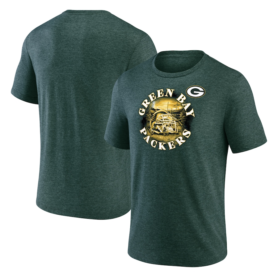 Green Bay Packers Heathered Green Sporting Chance T-Shirt - Man
