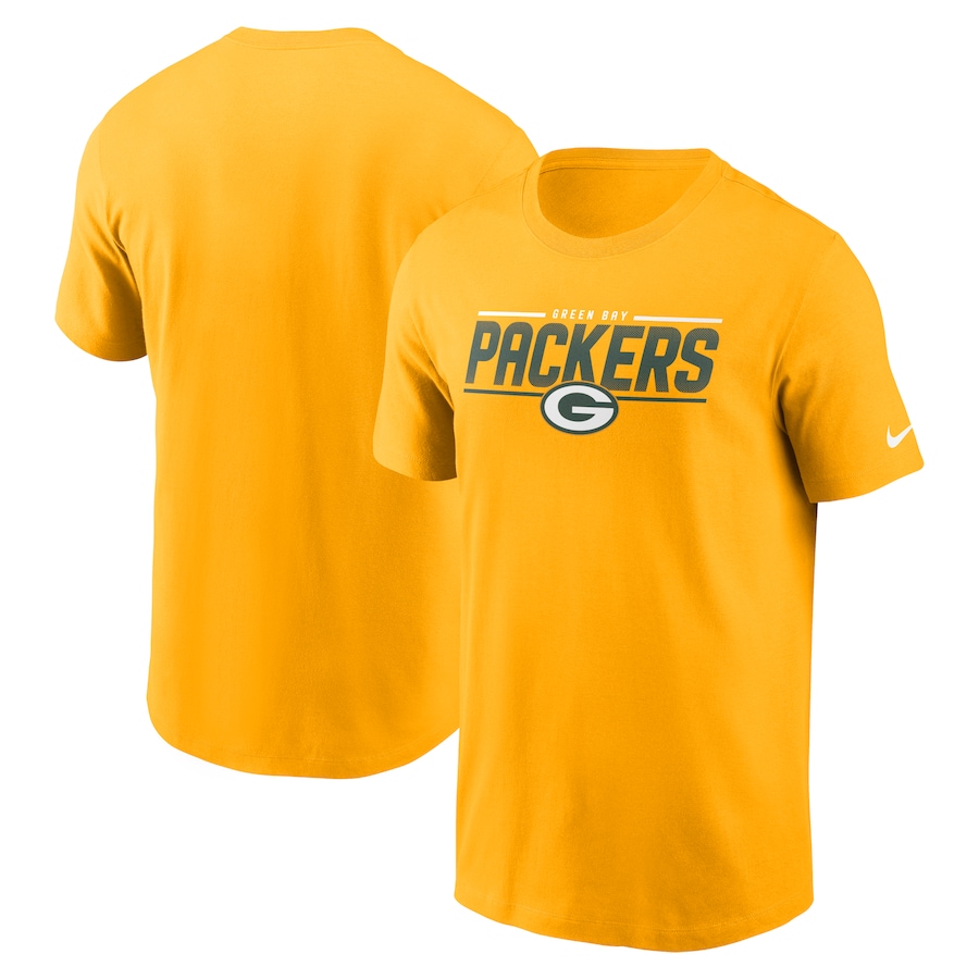 Green Bay Packers Football Gold Muscle T-Shirt - Man Green Bay Packers Football Gold Muscle T-Shirt - Man