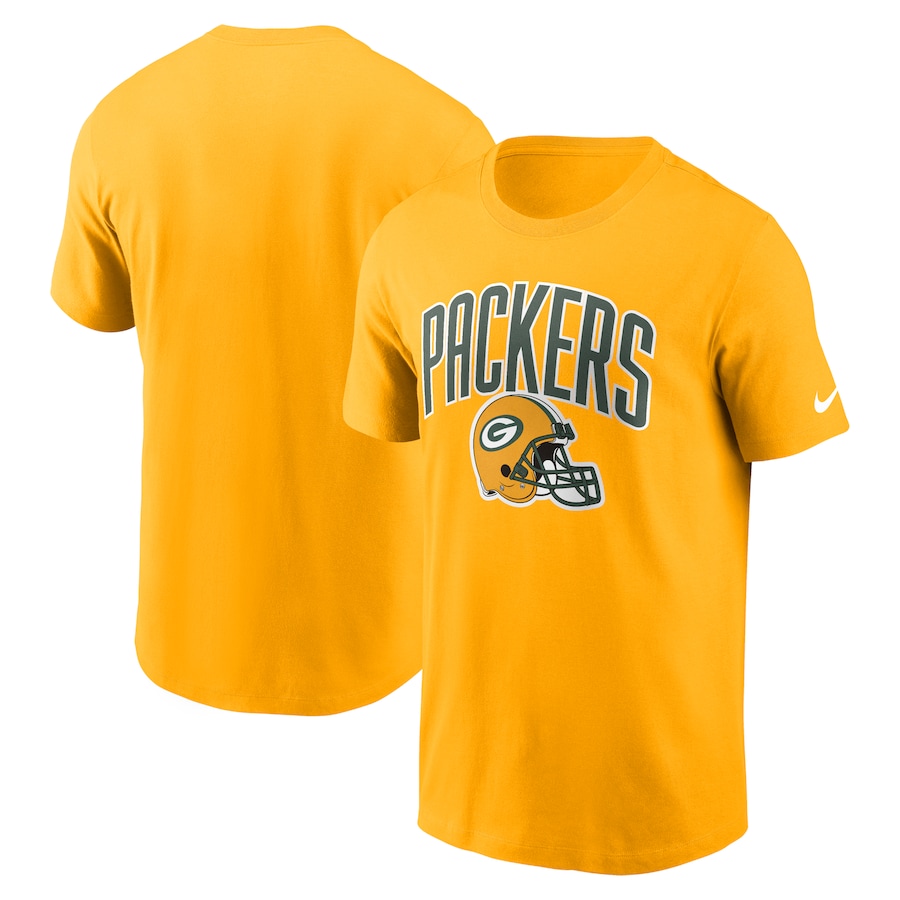 Green Bay Packers Football Gold Team Athletic T-Shirt - Man Green Bay Packers Football Gold Team Athletic T-Shirt - Man