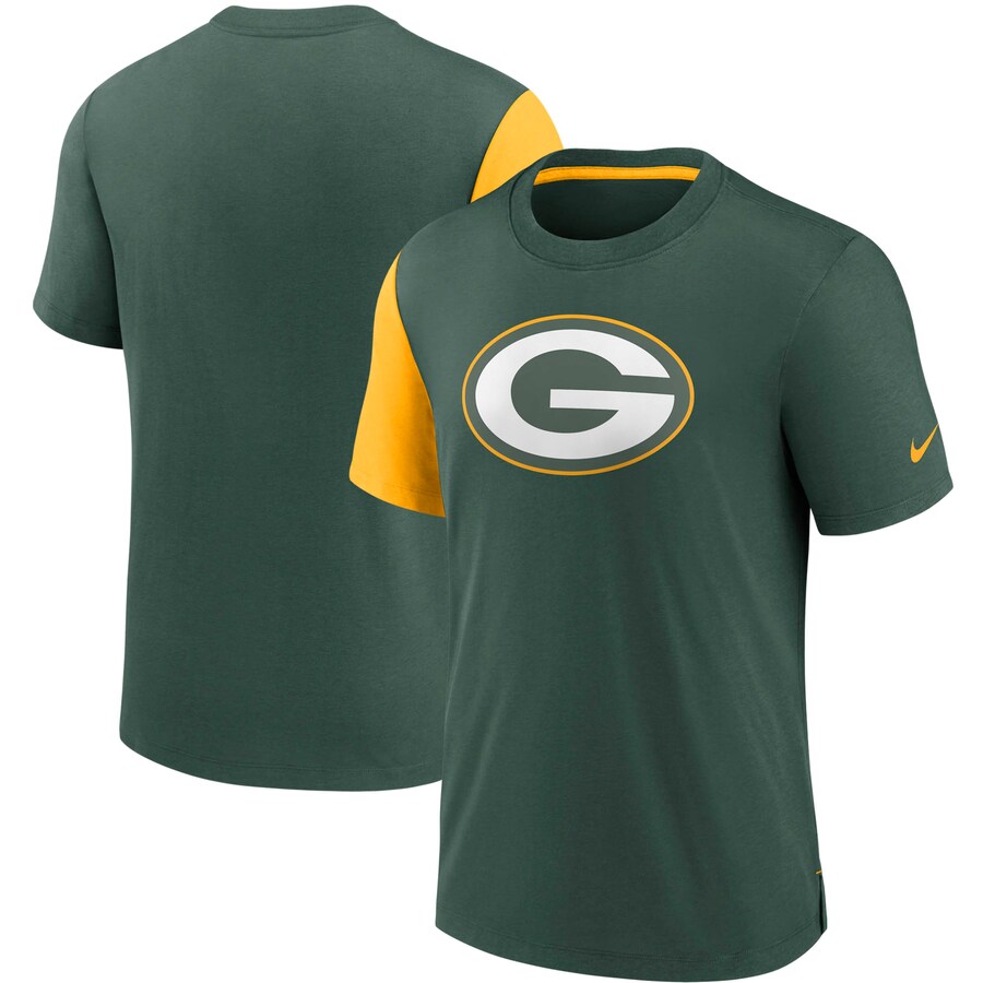 Green Bay Packers Football Green/Gold Pop Performance T-Shirt - Man Green Bay Packers Football Green/Gold Pop Performance T-Shirt - Man