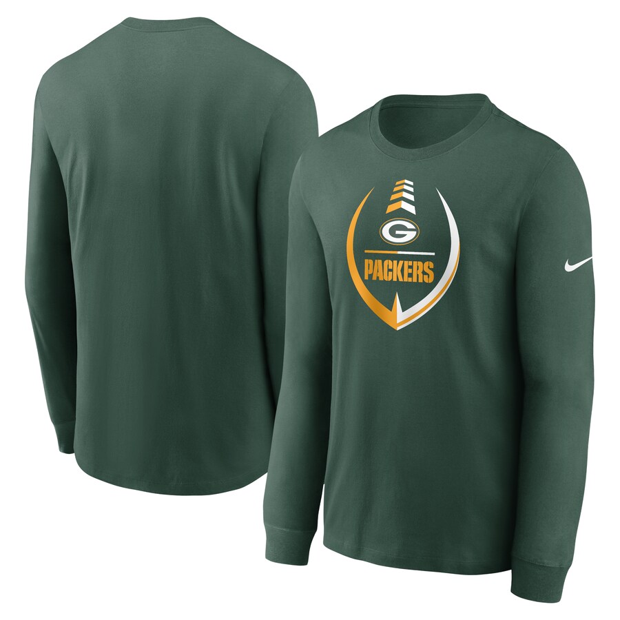 Green Bay Packers Football Green Icon Legend Long Sleeve T-Shirt - Man