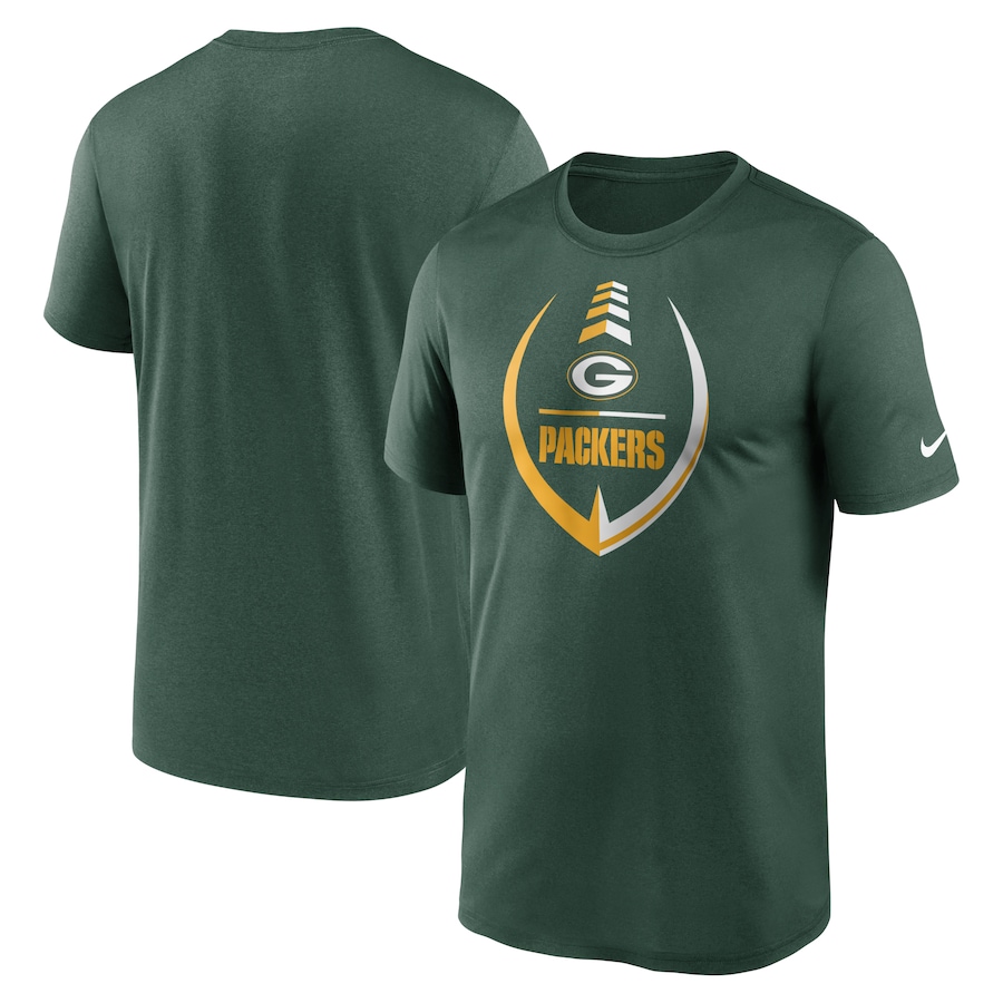 Green Bay Packers Football Green Icon Legend Performance T-Shirt - Man