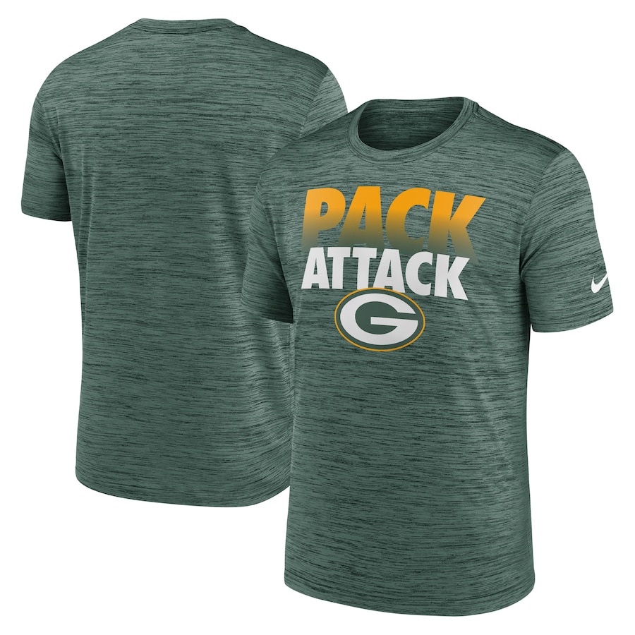 Green Bay Packers Football Green Local Velocity Performance T-Shirt - Man Green Bay Packers Football Green Local Velocity Performance T-Shirt - Man