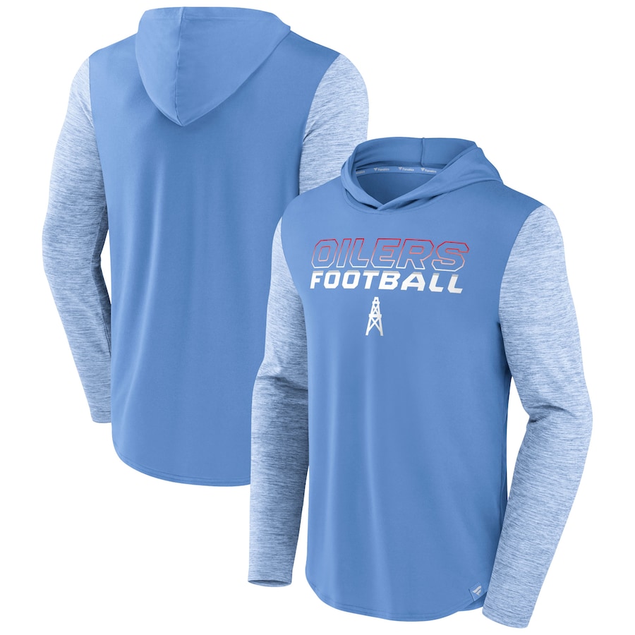 Houston Oilers Light Blue Gridiron Classics Future Talent Pullover Hoodie - Man Houston Oilers Light Blue Gridiron Classics Future Talent Pullover Hoodie - Man