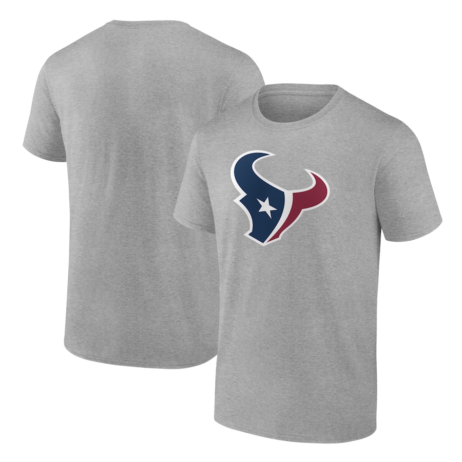 Houston Texans Heather Gray Team Logo T-Shirt - Man Houston Texans Heather Gray Team Logo T-Shirt - Man