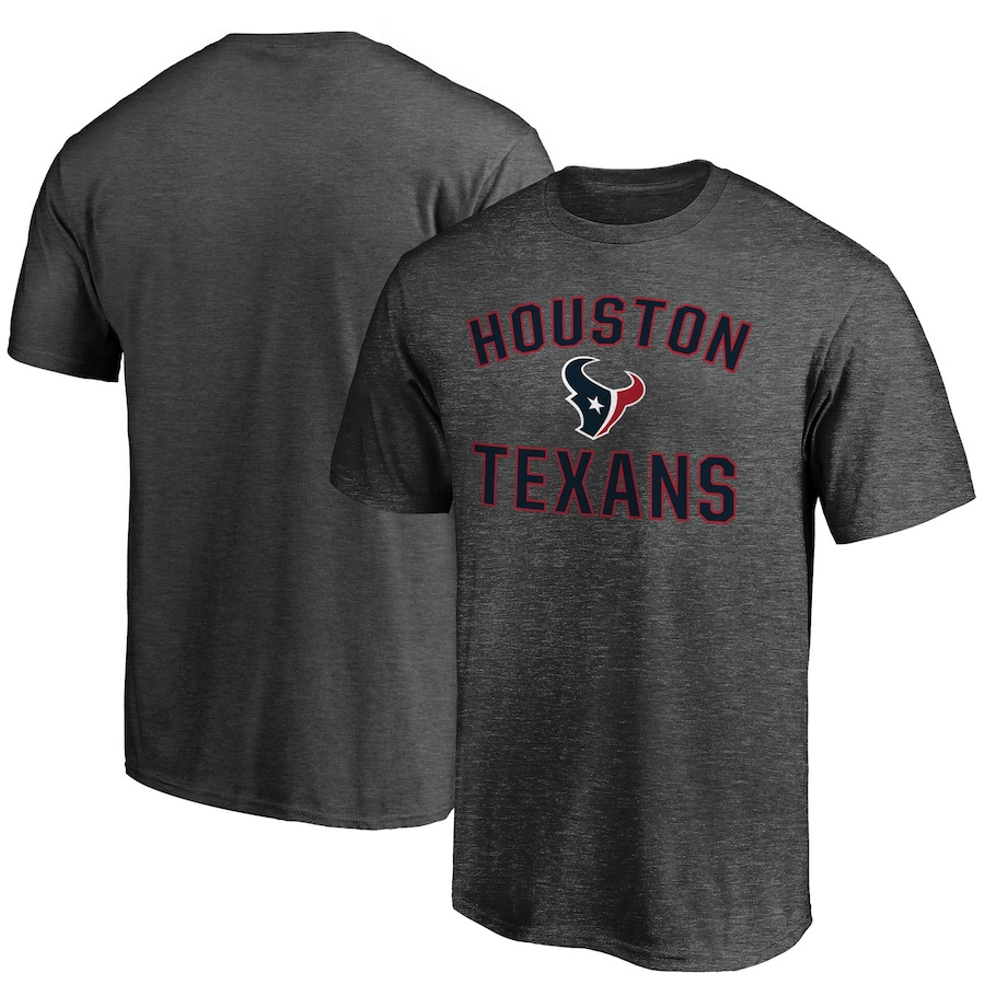 Houston Texans Heathered Charcoal Victory Arch T-Shirt - Man Houston Texans Heathered Charcoal Victory Arch T-Shirt - Man