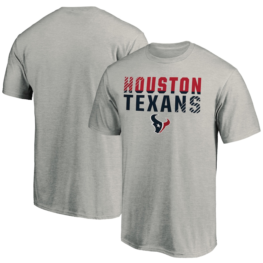 Houston Texans Heathered Gray Fade Out T-Shirt - Man