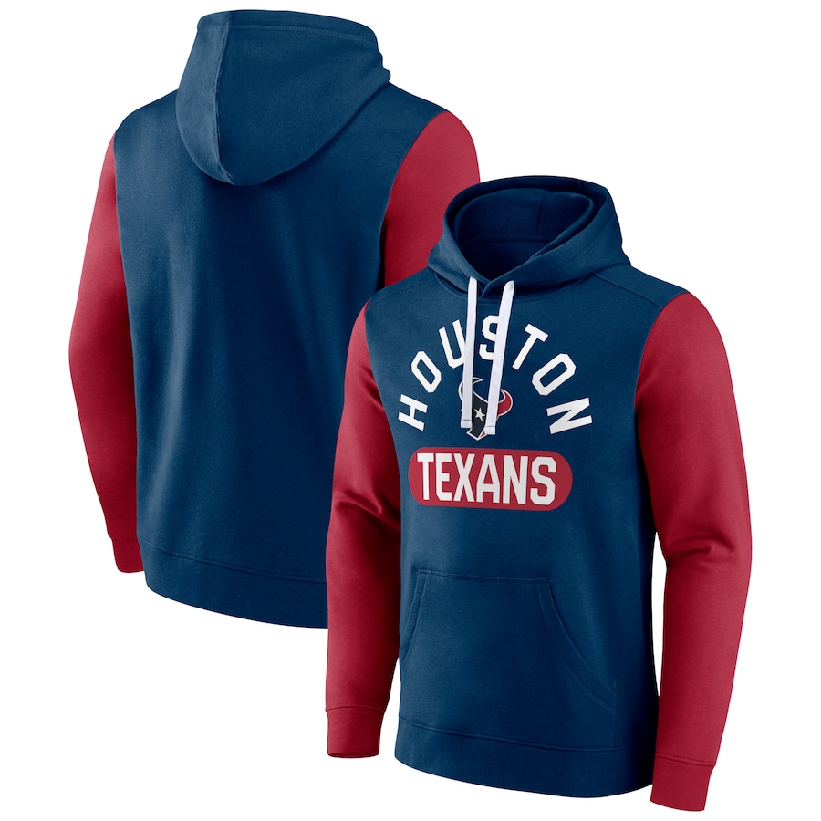 Houston Texans Navy Extra Point Pullover Hoodie - Man