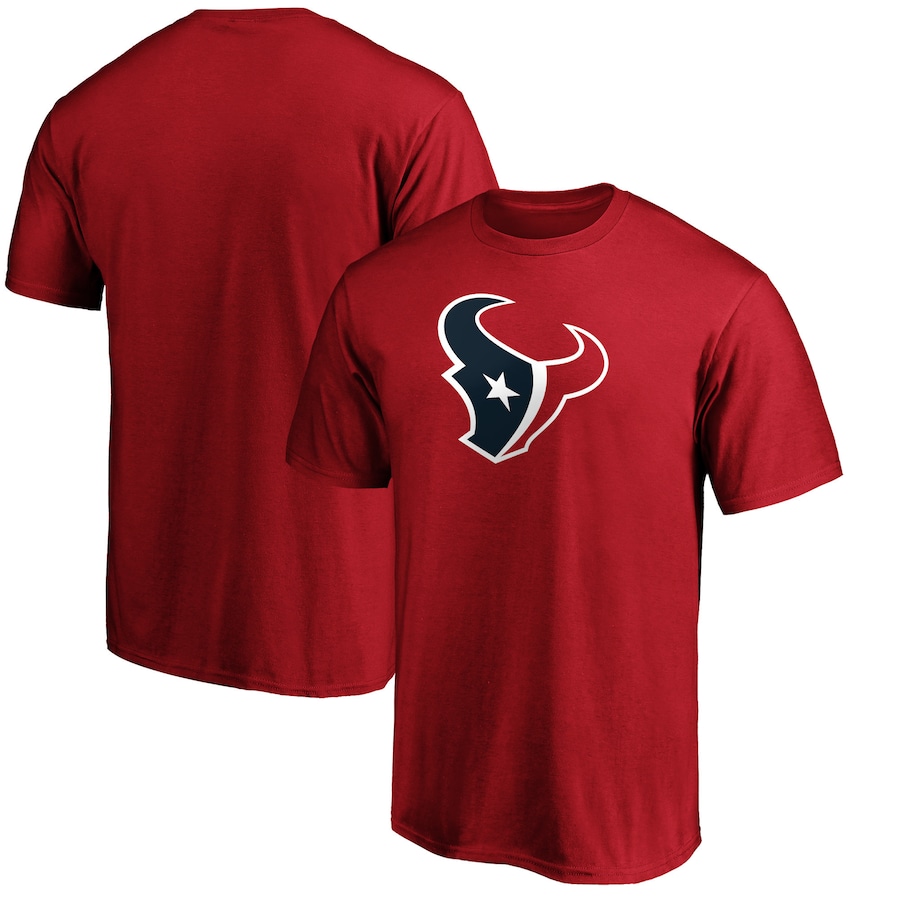 Houston Texans Red Primary Logo Team T-Shirt - Man